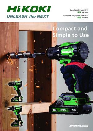 Wiertarko-wkrętarki i wkrętarki akumulatorowe HiKOKI DS18DE