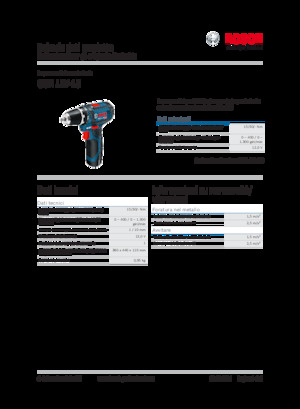 Wiertarko-wkrętarki i wkrętarki akumulatorowe Bosch GSR 12V-15