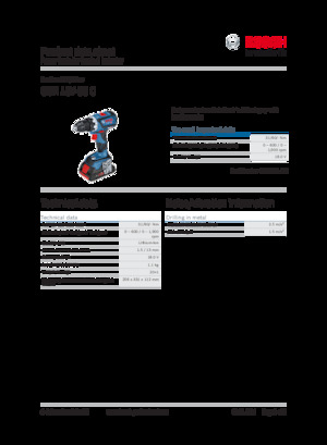 Wiertarko-wkrętarki i wkrętarki akumulatorowe Bosch GSR 18V-60 C