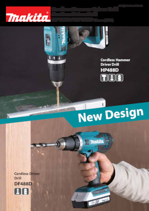 Wiertarko-wkrętarki i wkrętarki akumulatorowe Makita HP488D