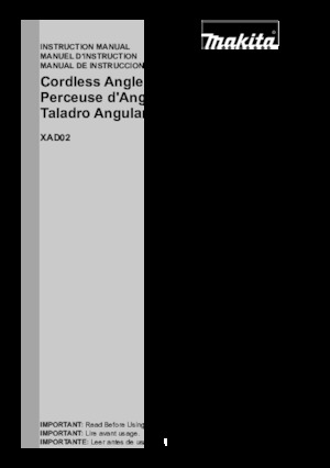 Wiertarko-wkrętarki i wkrętarki akumulatorowe Makita XAD02