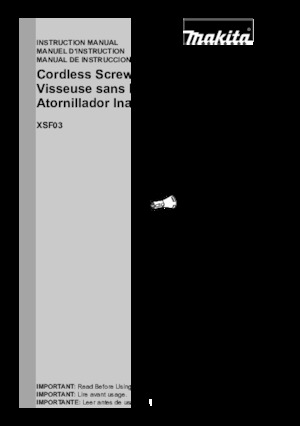 Wiertarko-wkrętarki i wkrętarki akumulatorowe Makita XSF03TX2