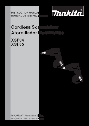 Wiertarko-wkrętarki i wkrętarki akumulatorowe Makita XSF05Z