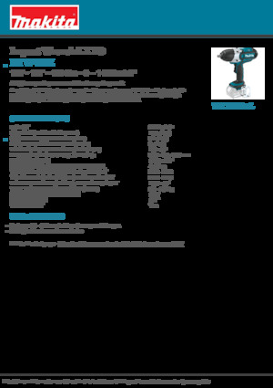 Wkrętarki i zakrętarki akumulatorowe Makita DTW450Z