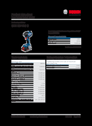 Wkrętarki i zakrętarki akumulatorowe Bosch GDR 18V-210 C