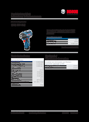 Wkrętarki i zakrętarki akumulatorowe Bosch GDS 12V-115