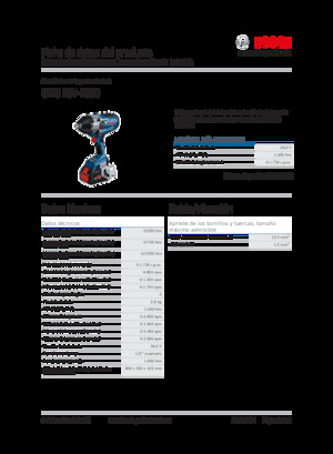 Wkrętarki i zakrętarki akumulatorowe Bosch GDS 18V-1000