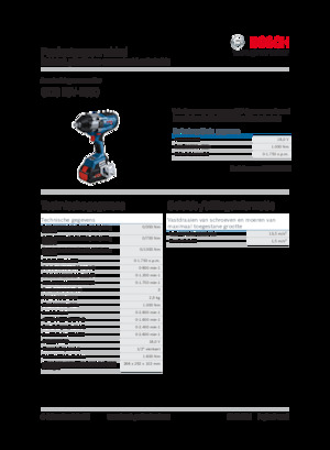 Wkrętarki i zakrętarki akumulatorowe Bosch GDS 18V-1000