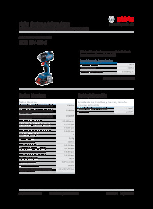 Wkrętarki i zakrętarki akumulatorowe Bosch GDS 18V-210 C