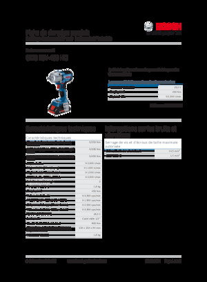 Wkrętarki i zakrętarki akumulatorowe Bosch GDS 18V-450 HC