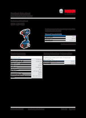 Wkrętarki i zakrętarki akumulatorowe Bosch GDX 18V-200