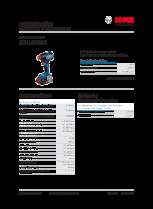 Wkrętarki i zakrętarki akumulatorowe Bosch GDX 18V-210 C