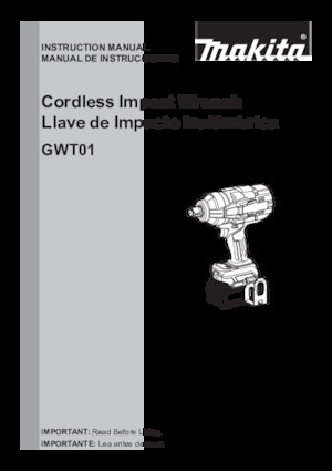 Wkrętarki i zakrętarki akumulatorowe Makita GWT01D