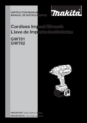 Wkrętarki i zakrętarki akumulatorowe Makita GWT02Z