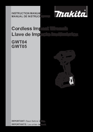Wkrętarki i zakrętarki akumulatorowe Makita GWT05D
