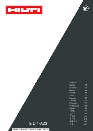 Wkrętarki i zakrętarki akumulatorowe Hilti SID 4-A22