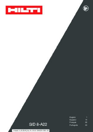 Wkrętarki i zakrętarki akumulatorowe Hilti SID 8-A22 