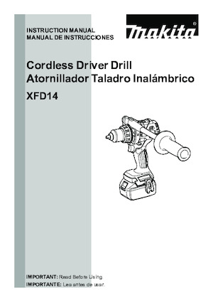 Wkrętarki i zakrętarki akumulatorowe Makita XDT14T