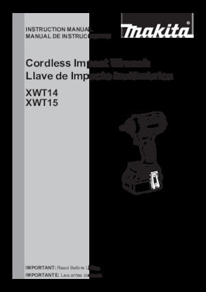 Wkrętarki i zakrętarki akumulatorowe Makita XWT15T