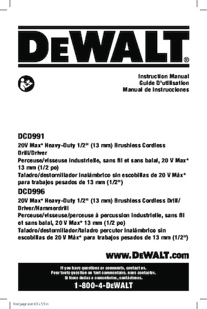 Młotowiertarki akumulatorowe z uchwytem sds-max DEWALT DCD996P2