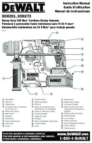 Młotowiertarki akumulatorowe z uchwytem sds-max DEWALT DCH273H1