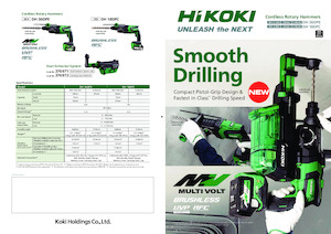 Młotowiertarki akumulatorowe z uchwytem sds-max HiKOKI DH18DPC