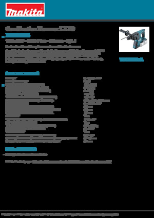 Młotowiertarki akumulatorowe z uchwytem sds-max Makita DHR263Z
