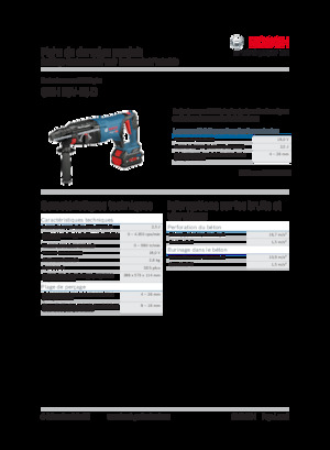 Młotowiertarki akumulatorowe z uchwytem sds-max Bosch GBH 18V-26 D