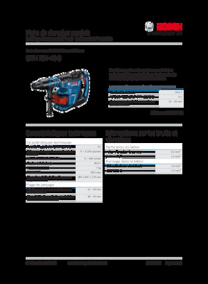 Młotowiertarki akumulatorowe z uchwytem sds-max Bosch GBH 18V-40 C