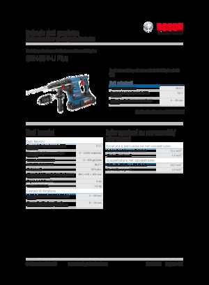 Młotowiertarki akumulatorowe z uchwytem sds-max Bosch GBH 36 V-LI Plus