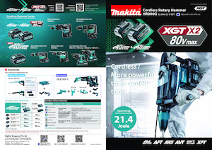 Młotowiertarki akumulatorowe z uchwytem sds-max Makita HR006G