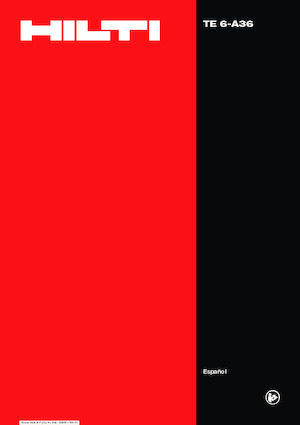 Młotowiertarki akumulatorowe z uchwytem sds-max Hilti TE 6-A36 