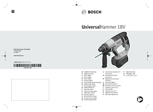 Młotowiertarki akumulatorowe z uchwytem sds-max Bosch UniversalHammer 18V
