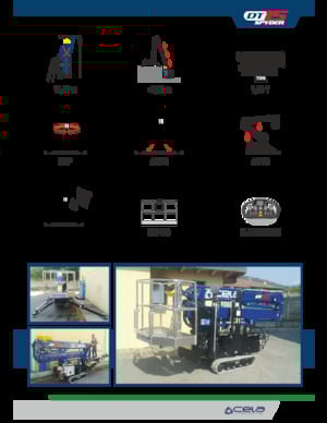 Gąsienicowe, przegubowe podnośniki koszowe CELA DT 15 Spyder