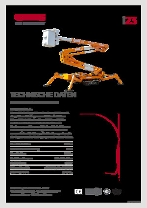 Gąsienicowe, przegubowe podnośniki koszowe CMC i23