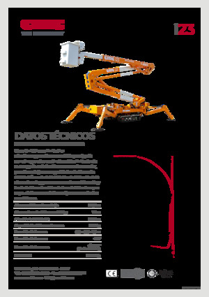 Gąsienicowe, przegubowe podnośniki koszowe CMC i23