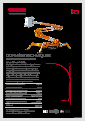 Gąsienicowe, przegubowe podnośniki koszowe CMC i23