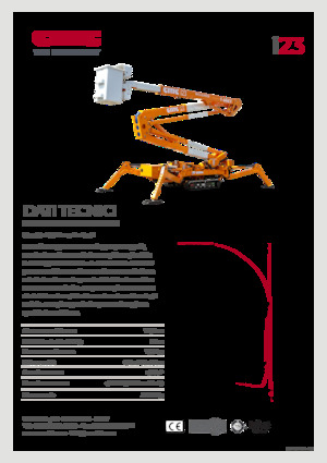 Gąsienicowe, przegubowe podnośniki koszowe CMC i23