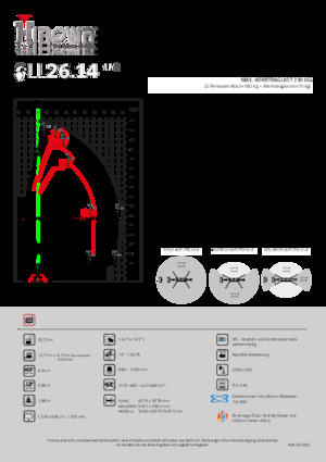 Gąsienicowe, przegubowe podnośniki koszowe Hinowa Lightlift 26.14 Performance IIIS MK3
