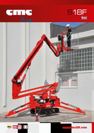 Gąsienicowe, przegubowe podnośniki koszowe CMC S18F