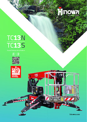 Gąsienicowe, przegubowe podnośniki koszowe Hinowa TeleCrawler 13S