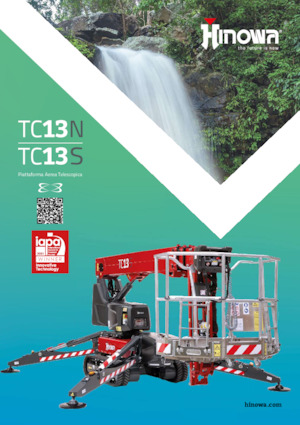 Gąsienicowe, przegubowe podnośniki koszowe Hinowa TeleCrawler 13S