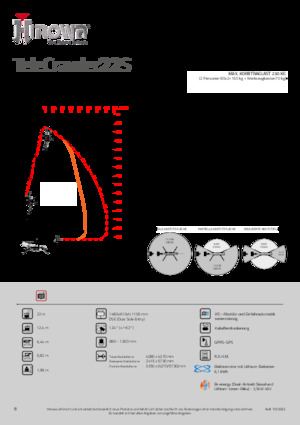 Gąsienicowe, przegubowe podnośniki koszowe Hinowa TeleCrawler 22S