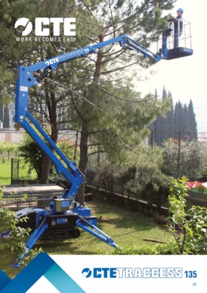 Gąsienicowe, przegubowe podnośniki koszowe CTE Traccess 135