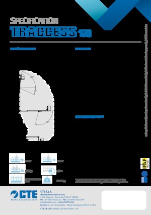 Gąsienicowe, przegubowe podnośniki koszowe CTE Traccess 170 E