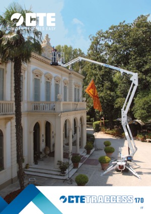 Gąsienicowe, przegubowe podnośniki koszowe CTE Traccess 170 E