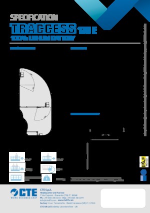 Gąsienicowe, przegubowe podnośniki koszowe CTE Traccess 170 E