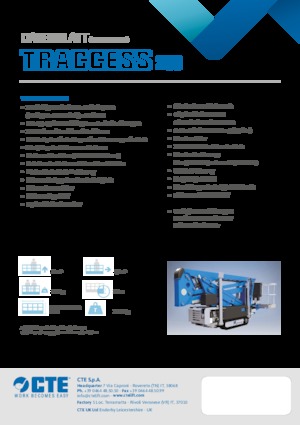 Gąsienicowe, przegubowe podnośniki koszowe CTE Traccess 200