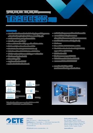 Gąsienicowe, przegubowe podnośniki koszowe CTE Traccess 200