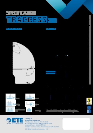 Gąsienicowe, przegubowe podnośniki koszowe CTE Traccess 230